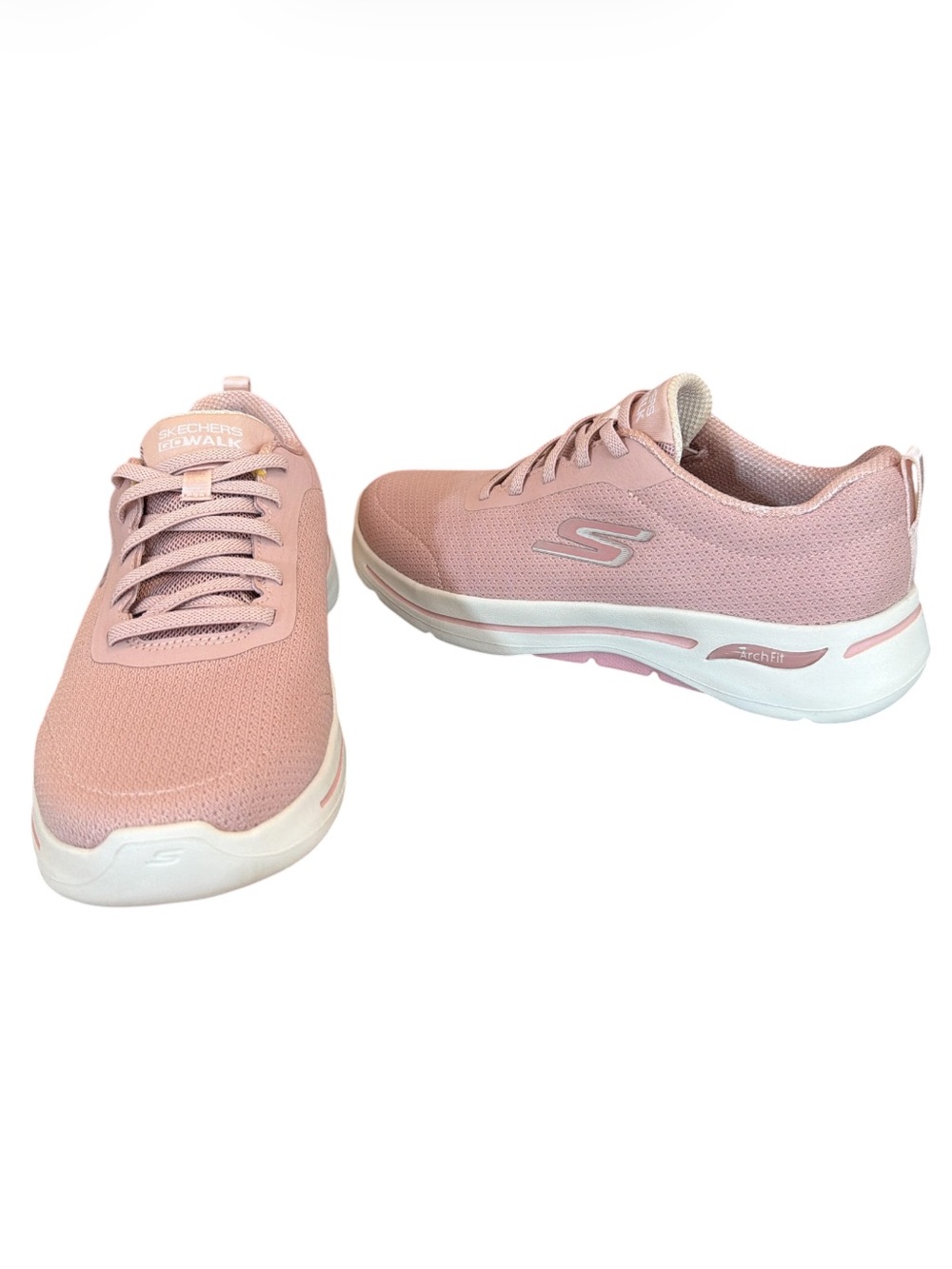 Skechers GO WALK Arch Fit Rose Pink Walking Sneakers Size 8 NWOB